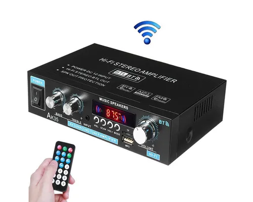 Insma Audioverstärker (2-Kanal 600W Digital Audio bluetooth Verstärker HiFi Stereo Amplifier)