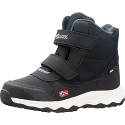 Trollkids Hafjell Winterschuhe für Kinder, Schwarz, Größe 30 - Wasserdichte und atmungsaktive Wanderschuhe mit isolierender Funktion, ausgeprägtem Profil und praktischem Klettverschluss für sicheren Halt im Winter.
