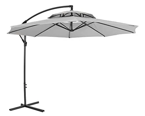 Ondis24 Ampelschirm 3 Meter mit Kurbel - Sonnenschirm mit 3 Meter Durchmesser, UV-Schutz 50 und praktischer Kurbel für einfachen Auf- und Abbau. Ideal für schattige Momente auf der Terrasse, drehbar und neigbar für optimale Schattenposition.