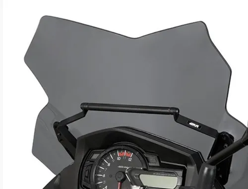 Givi FB3112 Halterung für Navi - Halterung zur Montage am Windschild, universelle Passform für verschiedene Modelle, ideal für sicheres Navigieren während der Fahrt.