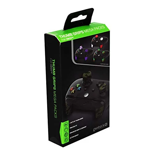 Gioteck Thumb Grips Megapack Joystick-Schutz für Xbox One, rutschfest, 4 Stück