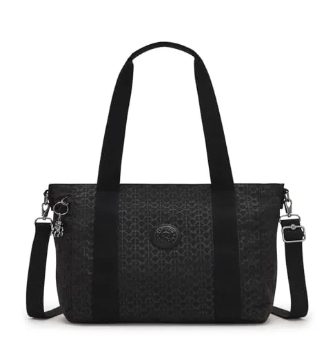 Kipling ASSENI S Kleine Tragetasche - Damen-Shopper aus 100 % Polyamid, wasserabweisend und mit abnehmbarem Schulterriemen, ideal für den täglichen Gebrauch.