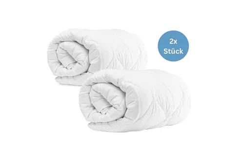 Komfortec Kunstfaserbettdecke,Bettdecken für Sommer und Winter, Ganzjahresdecke, Füllung: Polyester, Bezug: Mikrofaser, 135x200 cm, 155x220 cm und weiteren Größen, allergiker geeignet