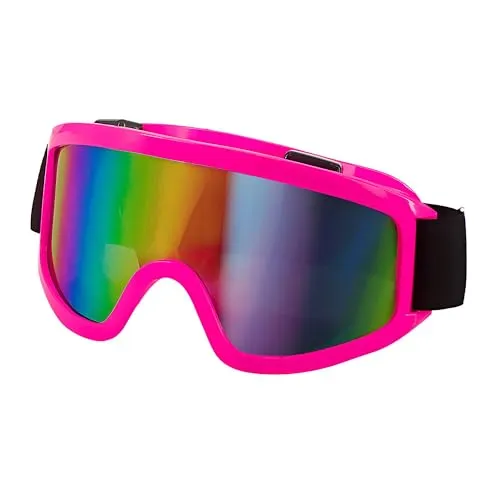 W WIDMANN MILANO Party Fashion - Skibrille/Snowboard Brille, Accessoire für 80er Jahre Faschingskostüme, Apres Ski Mottoparty