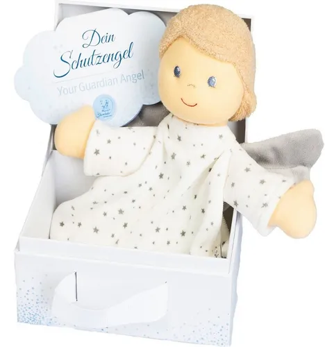 Sterntaler® Schmusetuch Schutzengel M - Kuscheltuch mit Rassel und Geschenkbox - Stilltücher, kuscheliges Schmusetuch »Schutzengel M« mit integrierter Rassel, ideal als Trostspender und Spielkamerad für Babys. Inklusive schöner Geschenkbox.