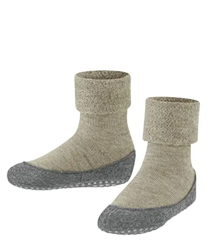 Falke Hausschuhe Cosyshoe Minis - Sandbraun, Merinowolle für Kinder - Bequeme Hausschuhe aus wärmender Merinowolle, mit rutschhemmendem Noppendruck und waschmaschinenfest. Ideal für höchsten Tragekomfort und perfekten Sitz.