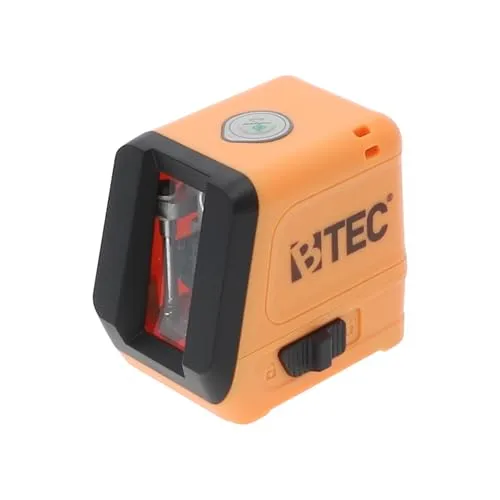 BTEC Kreuzlinienlaser MK301 – grüner Laser mit 15 m Reichweite, selbstnivellierend ±3,5°, IP55, präzise Ausrichtung für Fliesen & Bodenarbeiten, inkl. Tasche & Batterien