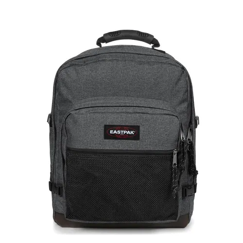 EASTPAK ULTIMATE Rucksack - 42 L in Black Denim - Tagesrucksack mit 42 L Volumen, zwei geräumige Hauptfächer und organisiertem Innenleben für optimale Ordnung. Bequem gepolstert mit Anti-Rutsch-Schulterriemen, ideal für den Alltag oder Reisen.
