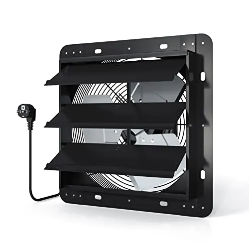 Aygrochy 300mm zu und abluftventilator, Industrie Wandventilator 1520m³/h, Belüftung und Kühlung für Gewächshäuser, Garagen Loft und Küche.