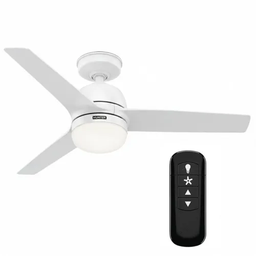 Hunter Deckenventilator Seawave - Eleganter Deckenventilator mit 132 cm Durchmesser, spritzwassergeschützt (IP44) und Fernbedienung für komfortable Steuerung. Ideal für sommerliche Erfrischung und winterlichen Luftumwälzung.