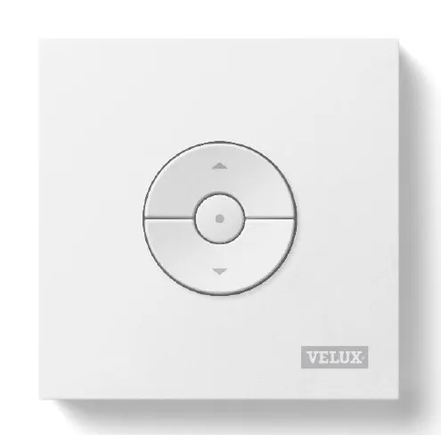 VELUX KLI 310 INTEGRA Funk Wandschalter - Smart Home Wandschalter in Weiß, ermöglicht die kabellose Steuerung von VELUX Fenstern für mehr Komfort und Energieeffizienz.
