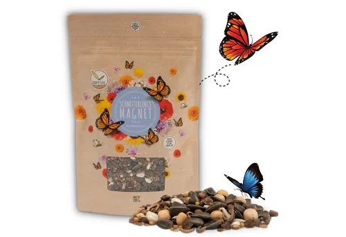 HappySeed Blumensamen Schmetterlingswiese Samen für eine buinte Blumenwiese (bunt), 0.1 kg, Bienenfreundlich