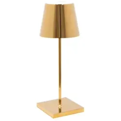 Zafferano Akku Tischleuchte Poldina Pro mini 300mm GOLD in gold von Zafferano