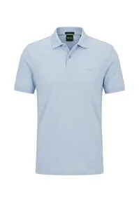 BOSS GREEN Poloshirt Pio in Open Blue – Größe S (46) - Hochwertiges Poloshirt aus 100% Baumwolle, pflegeleicht und ideal für den Alltag. Mit klassischem Polokragen und Knopfleiste für einen lässigen Look.