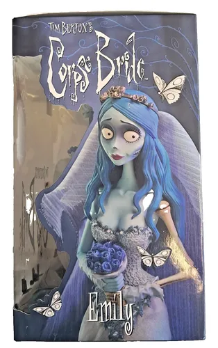 Tim Burton's Corpse Bride - Emily 21cm Figur (SFC) - Action- & Spielzeugfiguren, detailreiche Figur mit echtem Stoff für Schleier und Kleid, perfekt für Sammler und Fans von Tim Burton.