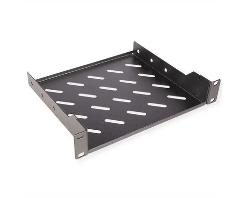 ROLINE Netzwerkschrank 10-Zoll Fachboden 1 HE, 200 T schwarz