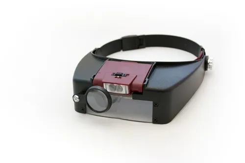 LED Stirnlupe Kopflupe mit Licht - Praktische Brillenlupe mit integrierter LED-Beleuchtung, ideal für präzise Arbeiten in Werkstatt und Hobbybereich.