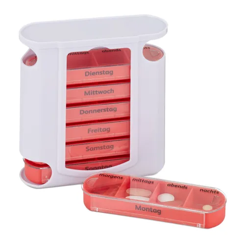 5er Ser Pillendose 7 Tage Pillenbox mit je 4 Fächern Medikamentenaufbewahrung