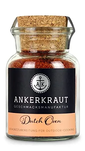 Ankerkraut Dutch Oven Gewürz, BBQ-Gewürzmischung für Dutch Oven Rezepte, 90g im Korkenglas
