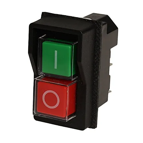 Einbauschalter schwarz KB01-KT 230V/50Hz