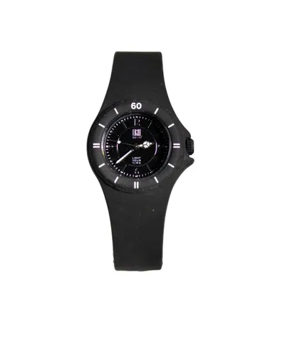 Light Time Quarzuhr Armbanduhr Schwarz für Damen und Herren