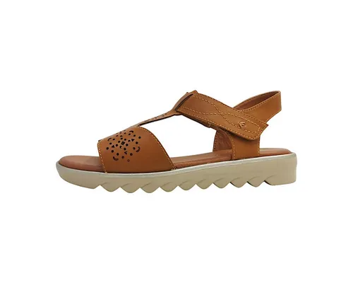 Jana Sandalette Plateausandale Braun 42 EU - Stilvolle Plateausandalette in Größe 42 EU, ideal für den Sommer. Die offene Schuhspitze und der praktische Klettverschluss sorgen für hohen Tragekomfort.