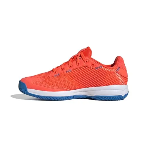 adidas Hallen-Indoorschuhe Stabil 2025 für Kinder – rot/weiß/blau, Größe 36 2/3 (4,5) - Maximale Performance bei jedem Match! Der adidas Hallenschuh für Kinder bietet Stabilität und ein frisches Tragegefühl durch atmungsaktives Mesh. Ideal für explosive Bewegungen und schnelle Richtungswechsel.