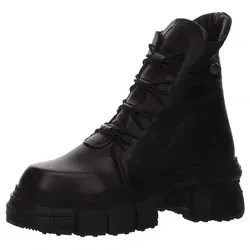2GO FASHION Schnürstiefelette - Wanderschuhe: Elegante, gefütterte Lederstiefelette mit seitlichem Reißverschluss für müheloses An- und Ausziehen, ideal für stilbewusste Damen.