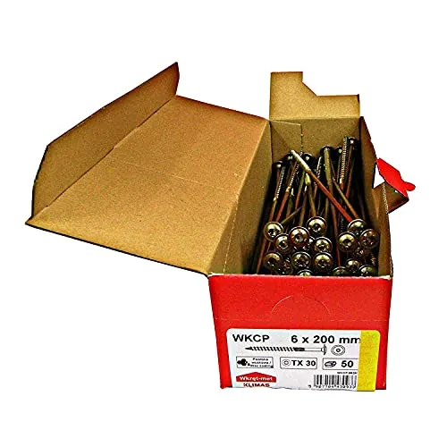 Stück Holzbauschrauben TX30 alle Größen Tellerkopf Torx (6 x 200 mm) 50