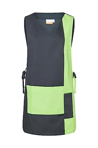 Karlowsky Überwurfkasack Marilies - Apfelgrün/Anthrazit - Medizinische Berufsbekleidung, pflegeleichter Überwurfkasack aus hochwertigem Köpergewebe mit praktischen Taschen und seitlichem Bindeband für optimalen Tragekomfort.
