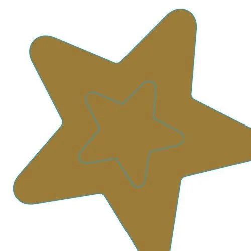 Servietten gestanzt Golden Star Decor Goldener Stern Weihnachten Deko 33x33cm 12