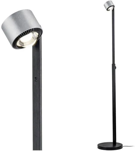 Paulmann Aldan 79717 LED-Stehlampe 17W - Stehleuchte in elegantem Design mit Höhenverstellbarkeit, schwenkbarem Kopf und drehbarem Fuß für perfektes Leselicht im Wohnbereich.
