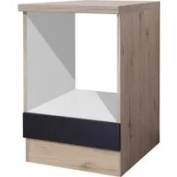 Flex Well Herdumbauschrank Santo 60 x 60 x 86 cm - Küchenschrank in anthrazit matt, ideal für die perfekte Integration Ihrer Küche und bietet zusätzlichen Stauraum.