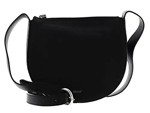 ABRO Umhängetasche LULU, Damen Stofftasche, Black/Nickel,