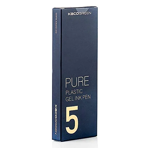 KACO Soft Touch einziehbare Gelschreiber Schriftzug-Stiftsatz 0,5 mm feine Spitze (Retro Farben 5er Pack farbige Tinte)