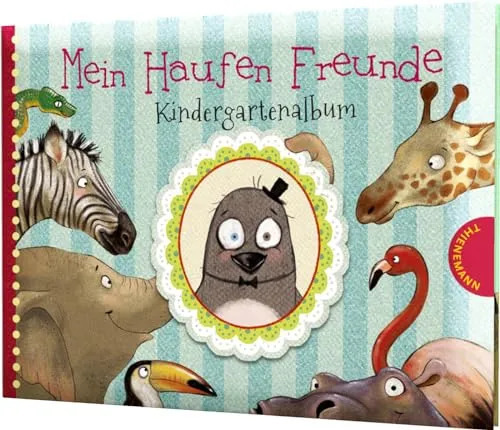 Mein Haufen Freunde – Kindergartenalbum: Tierisches Freundebuch - Alben für Kindergartenfreunde, ideal zum Festhalten schöner Erinnerungen und fördert die Kreativität der Kinder.