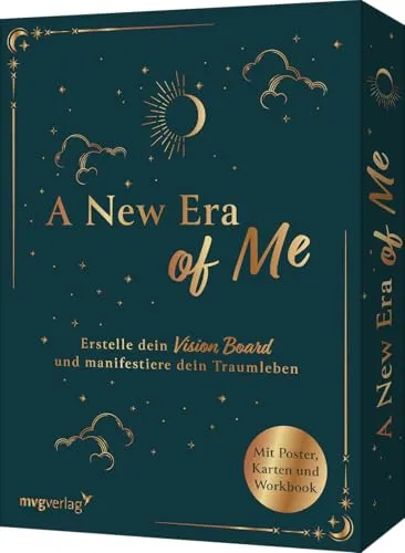 A New Era of Me: Vision Board Set zur Traumverwirklichung - Advent & Weihnachten Geschenkbücher: Kreatives Set mit Poster, Impulskarten und Workbook zur effektiven Manifestation deiner Ziele.