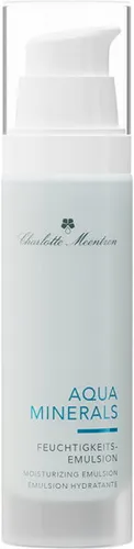 Charlotte Meentzen Aqua Minerals Feuchtigkeitsemulsion 50 ml - Tagespflege mit regenerierender Feuchtigkeitsemulsion, ideal als Make-Up Unterlage. Enthält Malachit für Schutz gegen freie Radikale und Hyaluronsäure für langanhaltende Feuchtigkeit. Für eine elastische, glatte Haut!