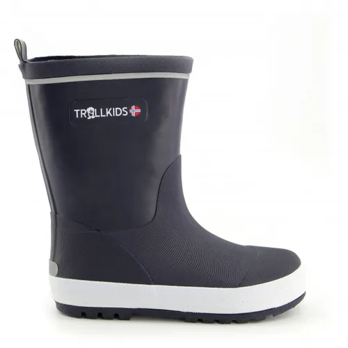 Trollkids Kinder Lysefjord Gummistiefel (Größe 31, blau) - Hochwertige Gummistiefel für Kinder, ideal für Abenteuer im Freien, robust und wasserfest für unbeschwertes Spielen bei jedem Wetter.
