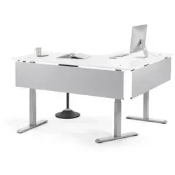 Ecktisch elektrisch höhenverstellbar mit hochwertiger Tischplatte - Ergonomisch anpassbarer Ecktisch für optimalen Komfort beim Arbeiten. Das moderne Design maximiert den Platz und bietet eine stabile Grundlage für alle Arbeitsmaterialien.