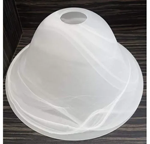 Glockenschirm E27 - Alabasterfarbiges Leuchtenglas für Pendelleuchte - Lampenschirm in Glockenform Ø262mm, idealer Ersatz für Pendelleuchten und Stehleuchten, sorgt für ein warmes Lichtambiente.