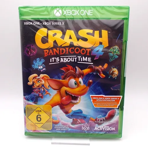 Crash Bandicoot 4: It's About Time - Neu & Versiegelt für Xbox One - Games - Erlebe das aufregende Abenteuer mit einzigartigen Fähigkeiten und herausfordernden Levels in diesem brandneuen Teil der beliebten Serie.