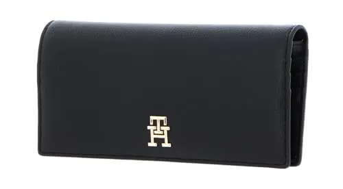 Tommy Hilfiger TH Casual Wallet Black - Herren-Geldbörsen in stilvollem Design, optimale Fächeraufteilung für strukturierte Finanzen, Maße: 19 x 9 x 2 cm, ideal für den modernen Mann.