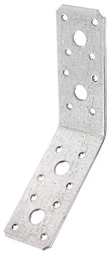 Winkelverbinder 135° abgewinkelt - 50er Set für stabile Konstruktionen - Winkel & Holzverbinder, aus robustem sendzimirverzinktem Stahl für langlebige und korrosionsbeständige Verbindungen.