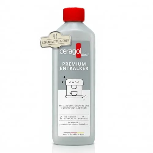 ceragol Premium Entkalker für Siebträger und Kaffeevollautomat, 500ml mit Amidosulfonsäure für 5 Anwendungen