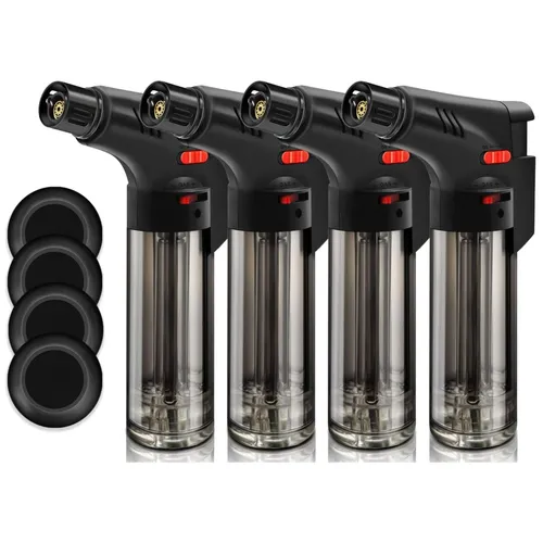 Stück Jetflame Feuerzeug, Winddichte Sturmfeuerzeug, Butan Gas nachfüll, Mi... 4