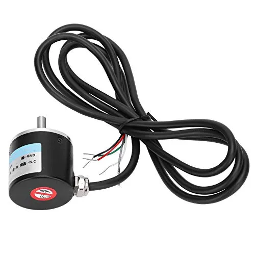 Encoder AB 2-Phasen-Inkremental-Drehgeber, DC 5-24 V 3000-6000 U/min Vollwellen-Encoder für die Autotechnik(100B)