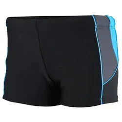 Aquarti Badehose Aquarti Herren Badehose Kurz mit Kontrastpaspel blau|schwarz XL