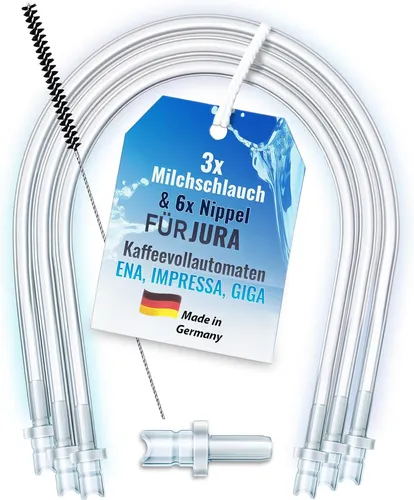 Milchschlauchset 200425 für Jura ENA GIGA IMPRESSA 3x Schlauch 6x Nippel Bürste