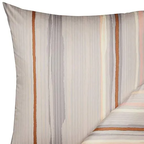 Estella Kissenbezug Interlock-Jersey braun-beige-apricot-vanille Größe 80x80 cm